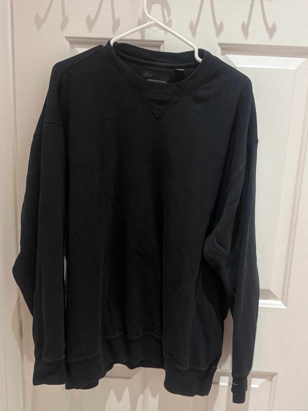 Greg Norman Collection Black Crewneck Pullover
